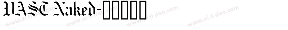VAST Naked字体转换